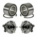 Kugel Front Rear Wheel Bearing And Hub Assembly Kit For Ford Escape Lincoln MKC K70-101678